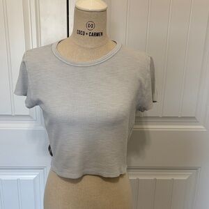 Aerie Light Gray Crop Top